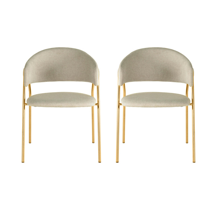 American Home Furniture | TOV Furniture - Lara Cream Dining Chair by Inspire Me! Home Decor - Set of 2