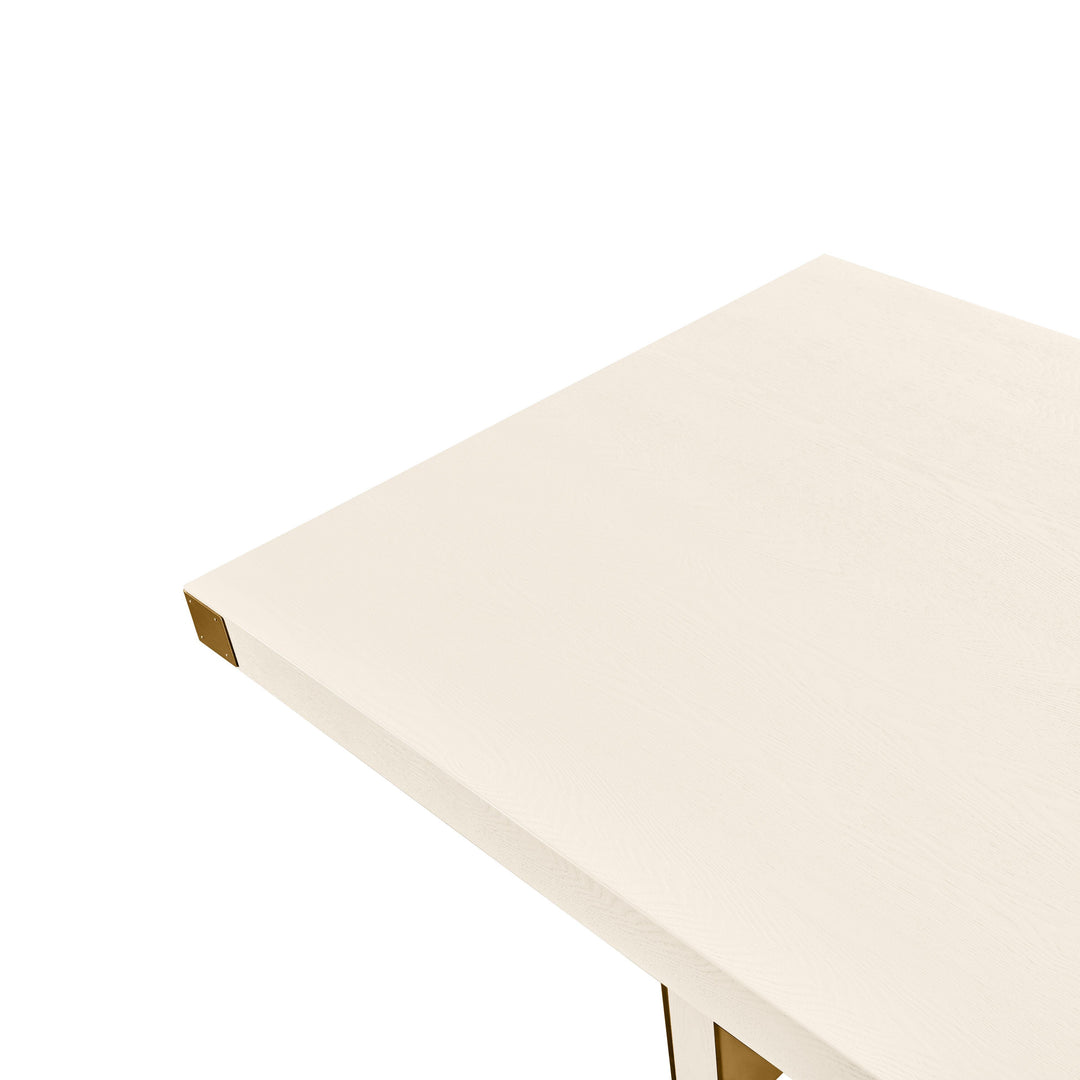 American Home Furniture | TOV Furniture - Selena Cream Ash Dining Table