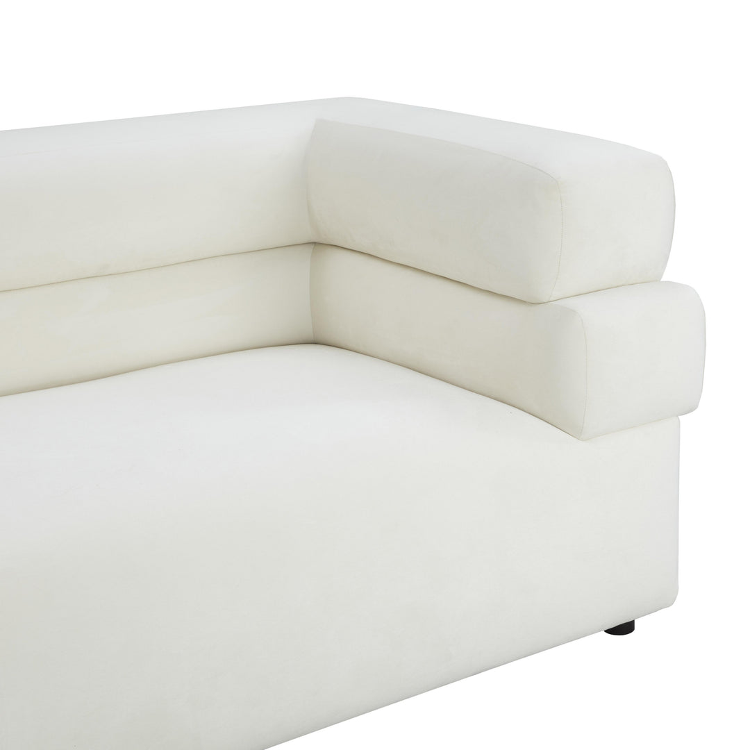 American Home Furniture | TOV Furniture - Elsa Cream Velvet Sofa