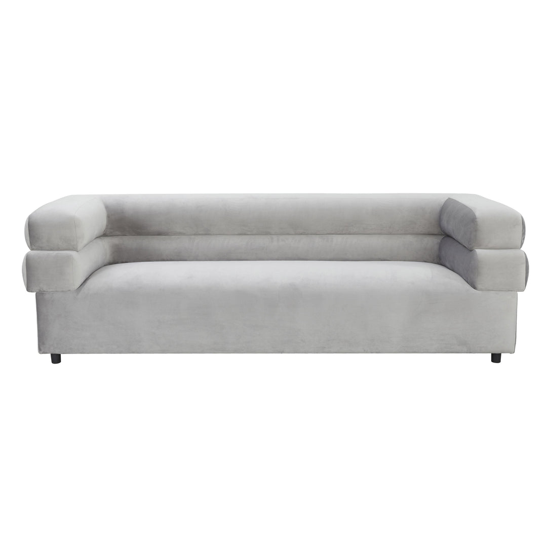 American Home Furniture | TOV Furniture - Elsa Light Grey Velvet Sofa