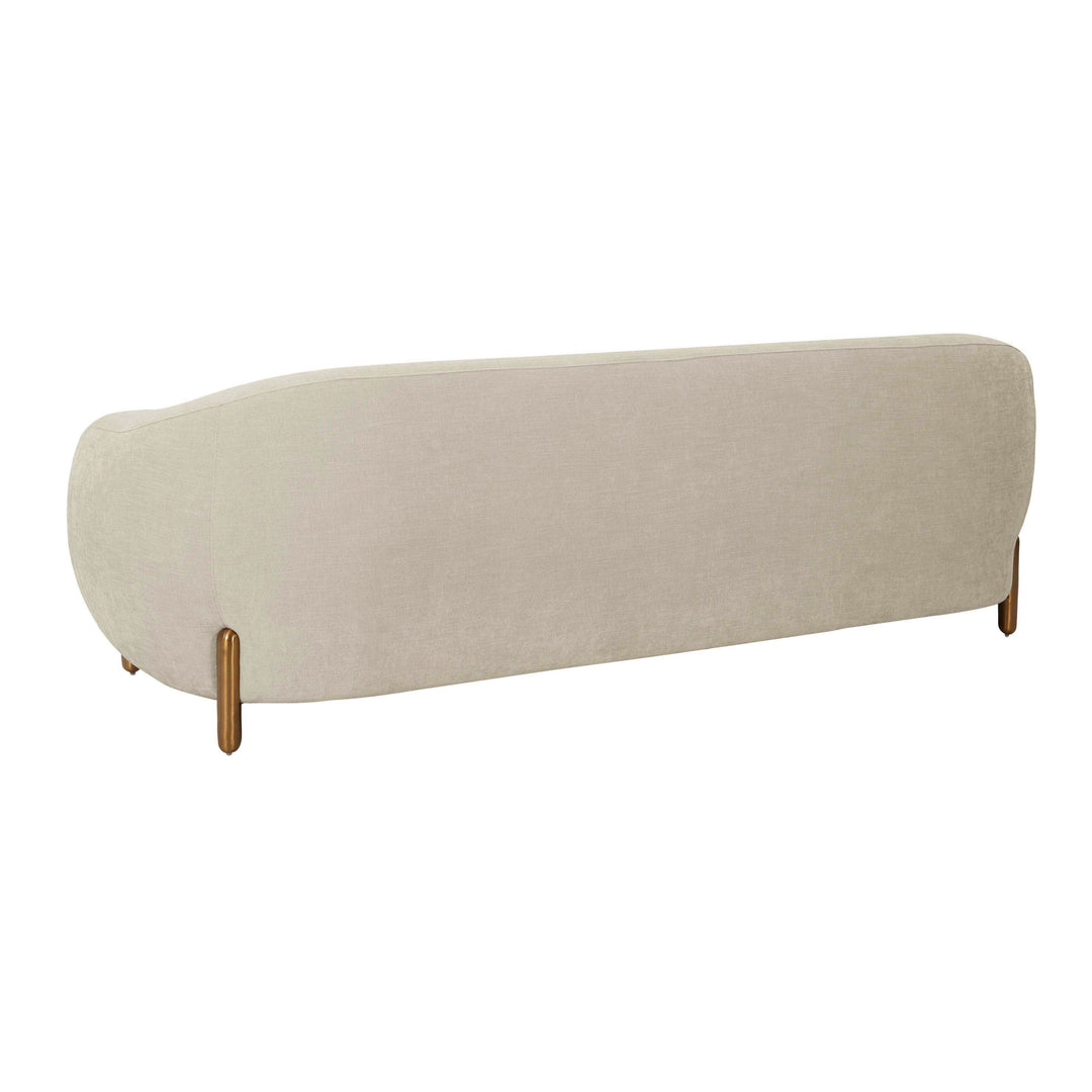 TOV Furniture Lina Cream Textured Linen Sofa SOFAS + SECTIONALS