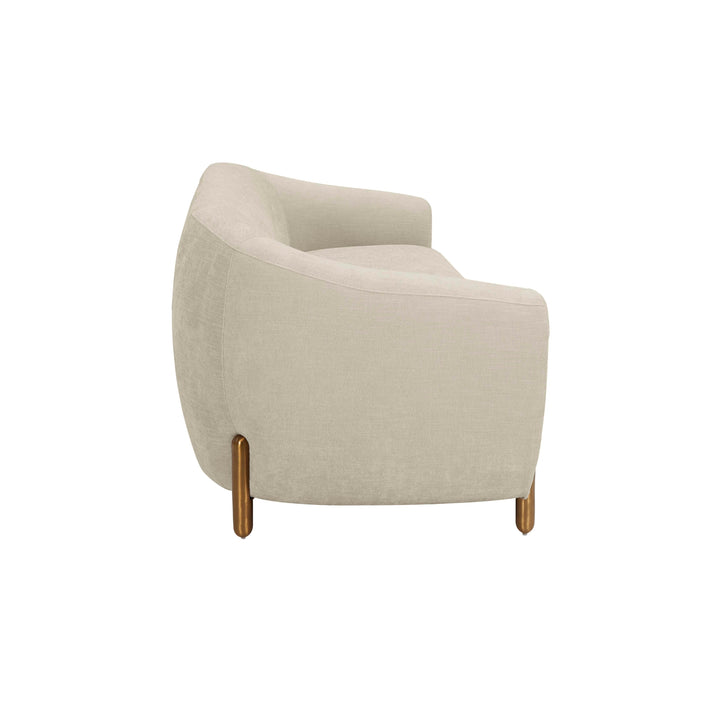 TOV Furniture Lina Cream Textured Linen Sofa SOFAS + SECTIONALS