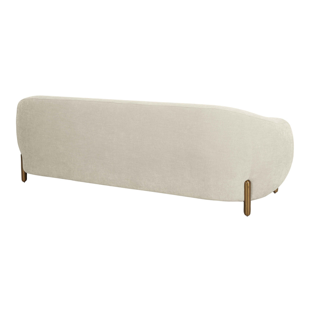 American Home Furniture | TOV Furniture - Lina Cream Textured Linen Sofa