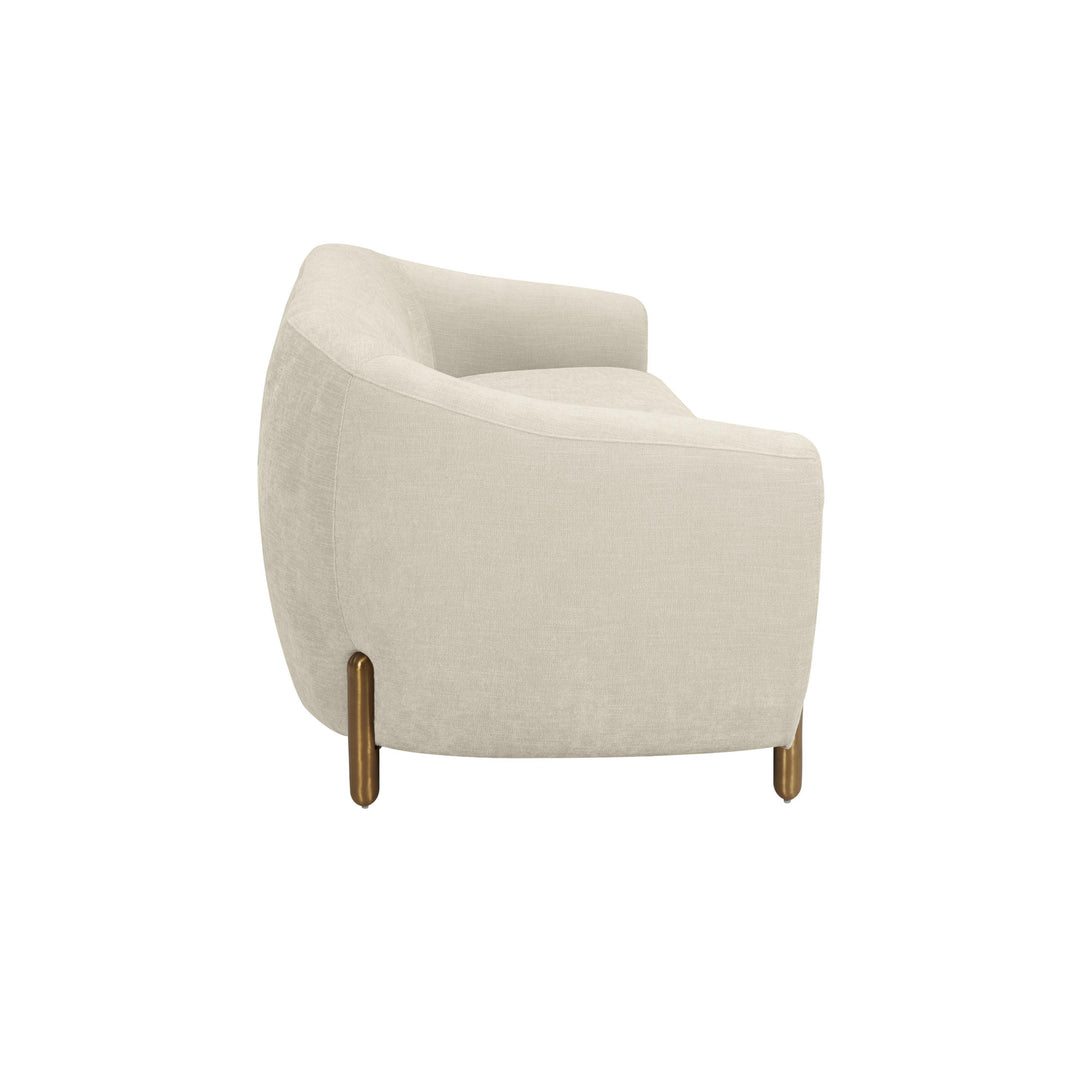 American Home Furniture | TOV Furniture - Lina Cream Textured Linen Sofa