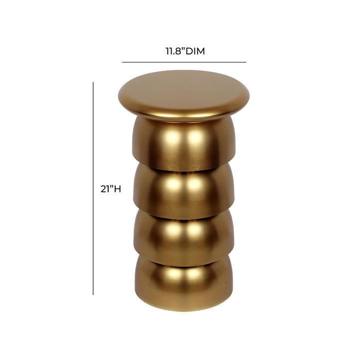 American Home Furniture | TOV Furniture - Sasha Gold Side Table