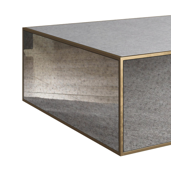 American Home Furniture | TOV Furniture - Lana Mirrored Large Coffee Table