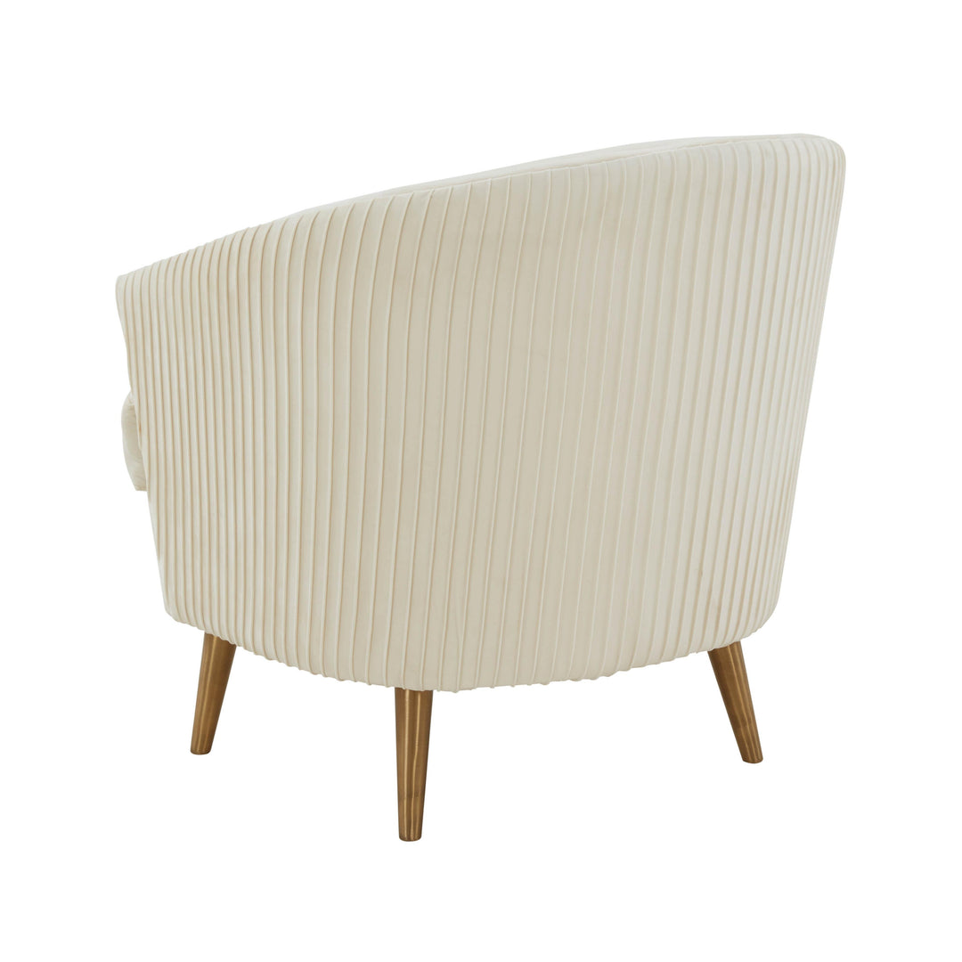 American Home Furniture | TOV Furniture - Jules Cream Velvet Accent Chair