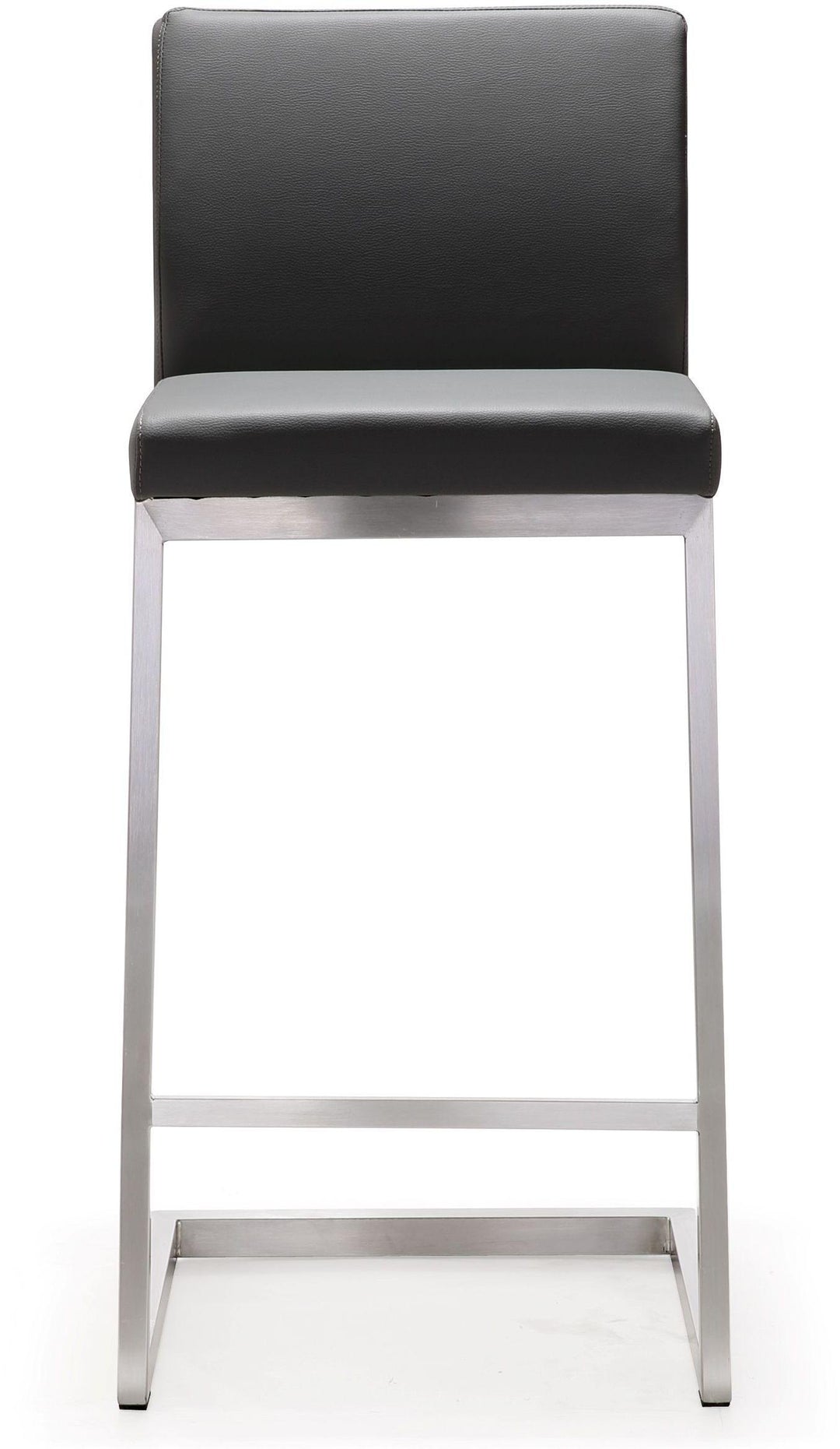 American Home Furniture | TOV Furniture - Parma Grey Stainless Steel Counter Stool - Set of 2