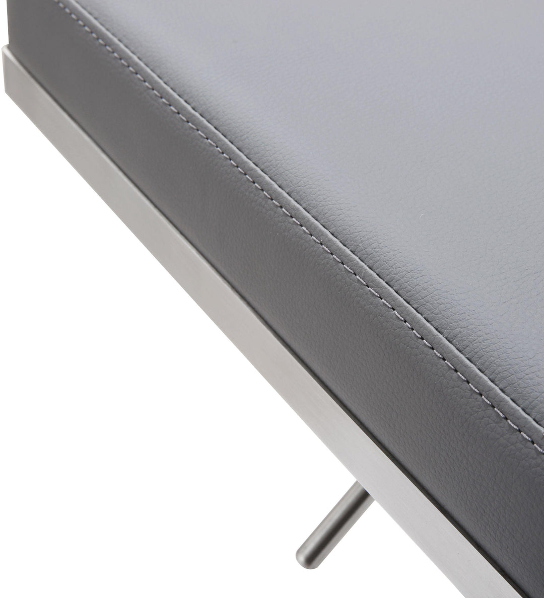 American Home Furniture | TOV Furniture - Bari Grey Stainless Steel Adjustable Barstool