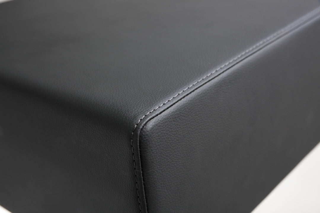 American Home Furniture | TOV Furniture - Seville Black Stainless Adjustable Barstool