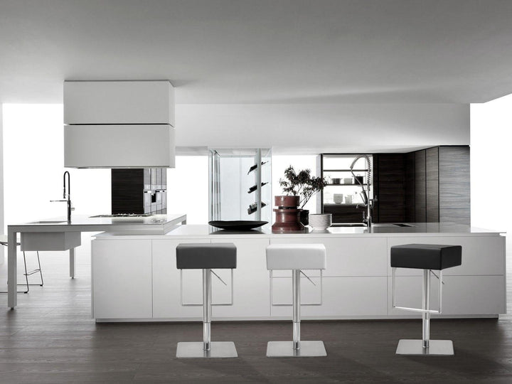 American Home Furniture | TOV Furniture - Seville Grey Stainless Adjustable Barstool