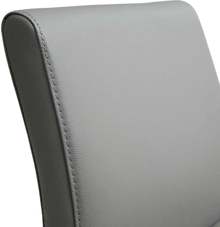 TOV Furniture Denmark Grey Stainless Steel Barstool (Set of 2) OTTOMANS, POUFS, + STOOLS