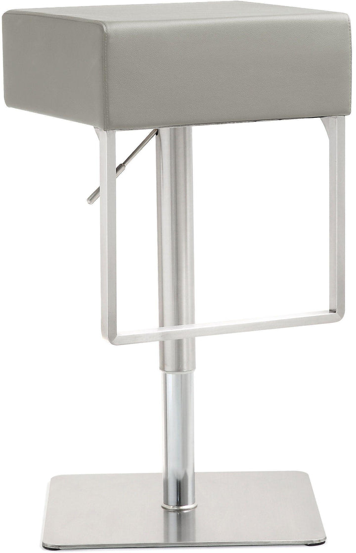 American Home Furniture | TOV Furniture - Seville Light Grey Adjustable Barstool