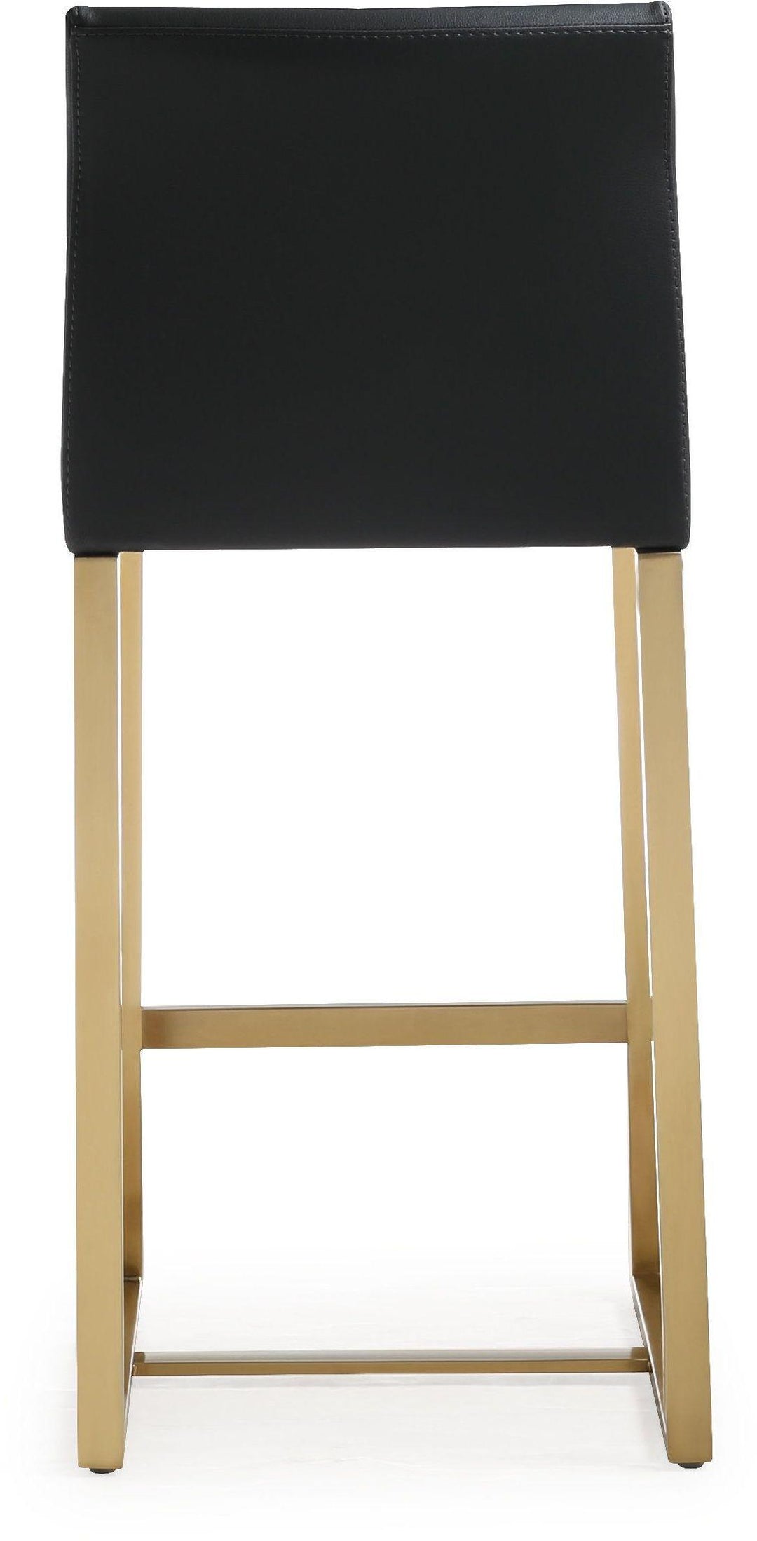 TOV Furniture Denmark Black Gold Steel Counter Stool (Set of 2) OTTOMANS, POUFS, + STOOLS