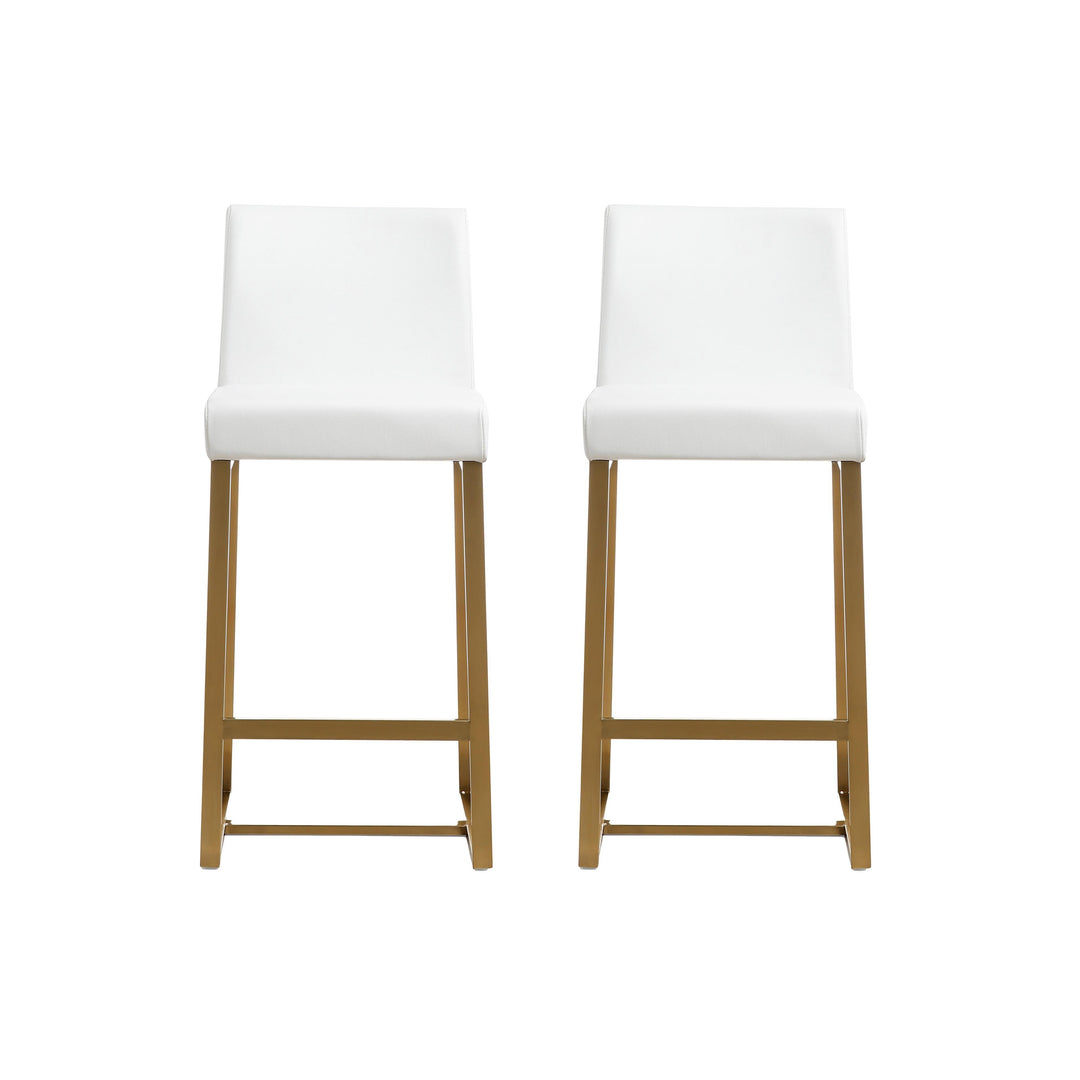 Ubuy White Steel Bar Stools Buy TOV Furniture Denmark White Gold
