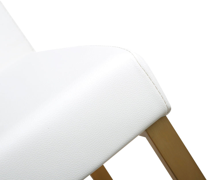 TOV Furniture Denmark White Gold Steel Counter Stool (Set of 2) OTTOMANS, POUFS, + STOOLS