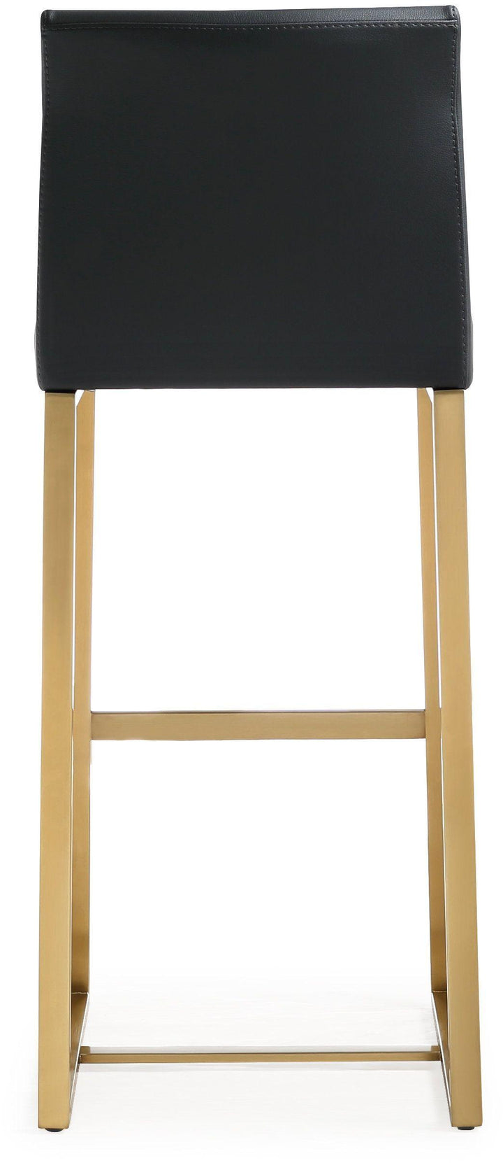 TOV Furniture Denmark Black Gold Steel Barstool (Set of 2) OTTOMANS, POUFS, + STOOLS