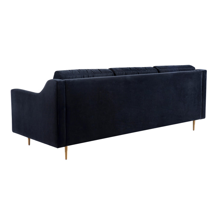 American Home Furniture | TOV Furniture - Milan Black Velvet Sofa