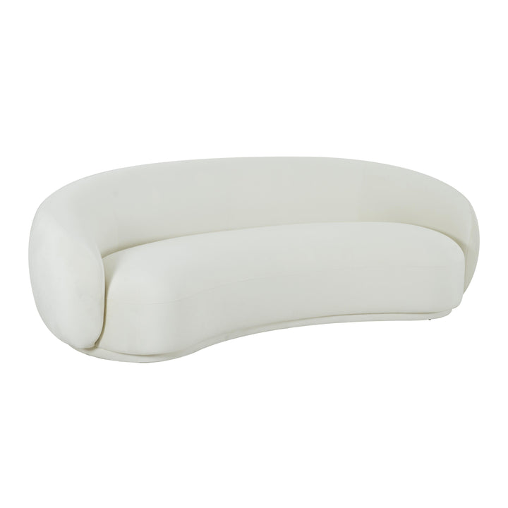 American Home Furniture | TOV Furniture - Kendall Cream Velvet Sofa