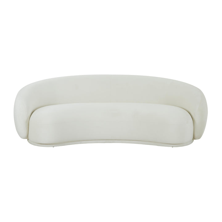 TOV Furniture Kendall Cream Velvet Sofa SOFAS + SECTIONALS