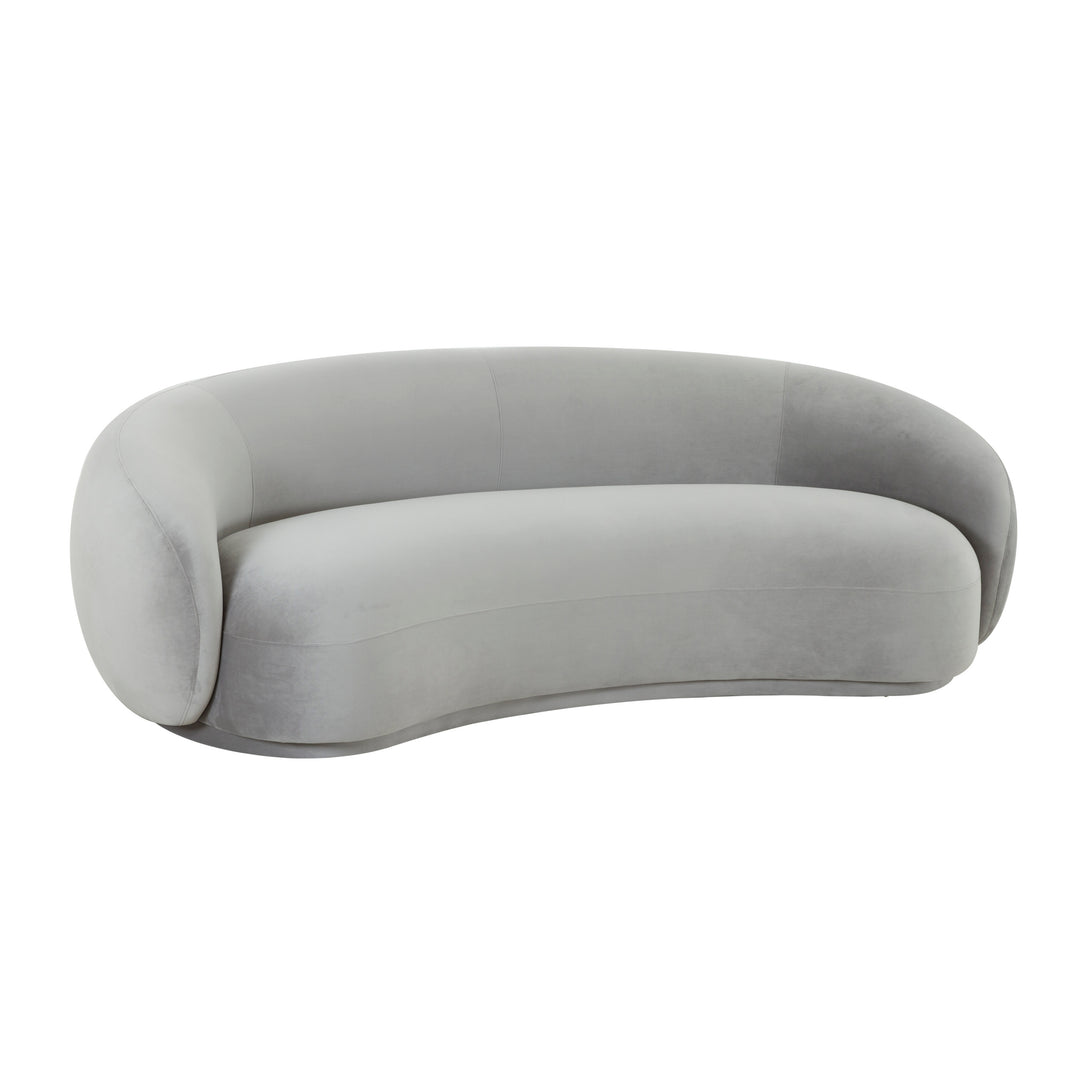American Home Furniture | TOV Furniture - Kendall Light Grey Velvet Sofa