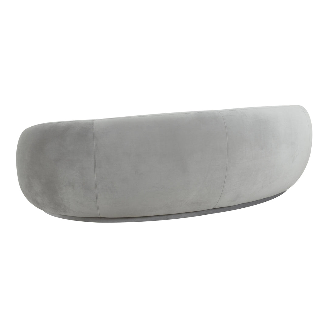 TOV Furniture Kendall Light Grey Velvet Sofa SOFAS + SECTIONALS