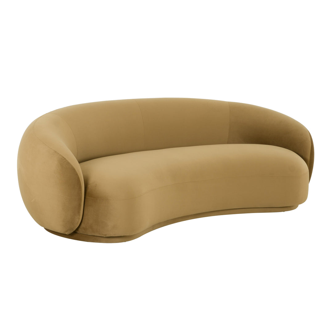 American Home Furniture | TOV Furniture - Kendall Cognac Velvet Sofa