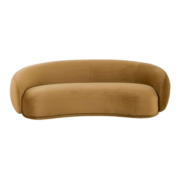 American Home Furniture | TOV Furniture - Kendall Cognac Velvet Sofa