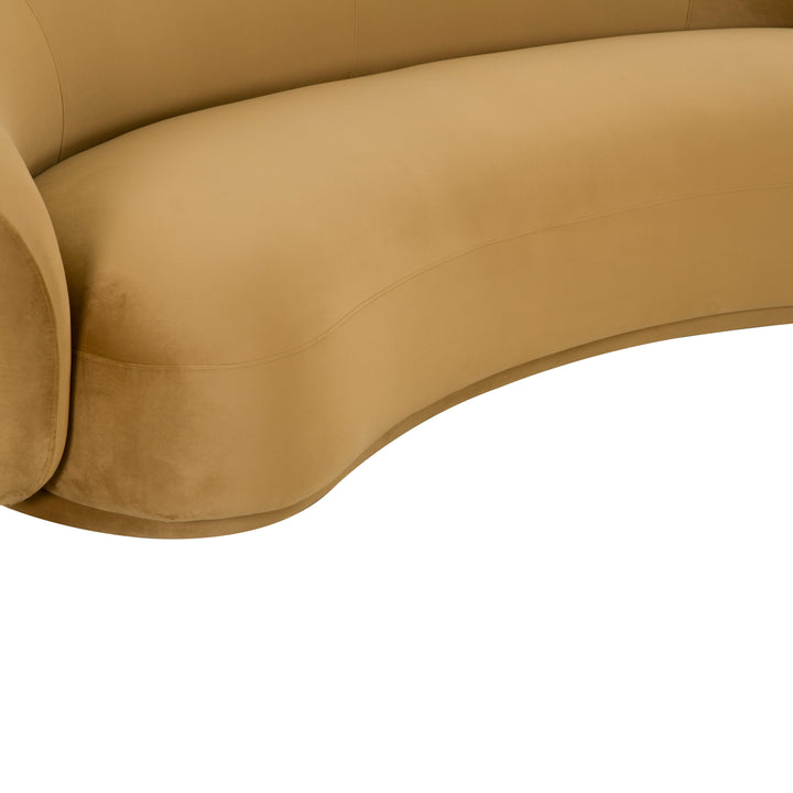 American Home Furniture | TOV Furniture - Kendall Cognac Velvet Sofa