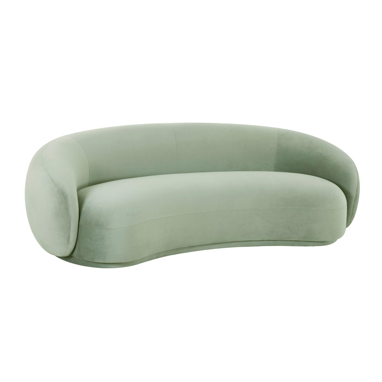 TOV Furniture Kendall Moss Green Velvet Sofa SOFAS + SECTIONALS
