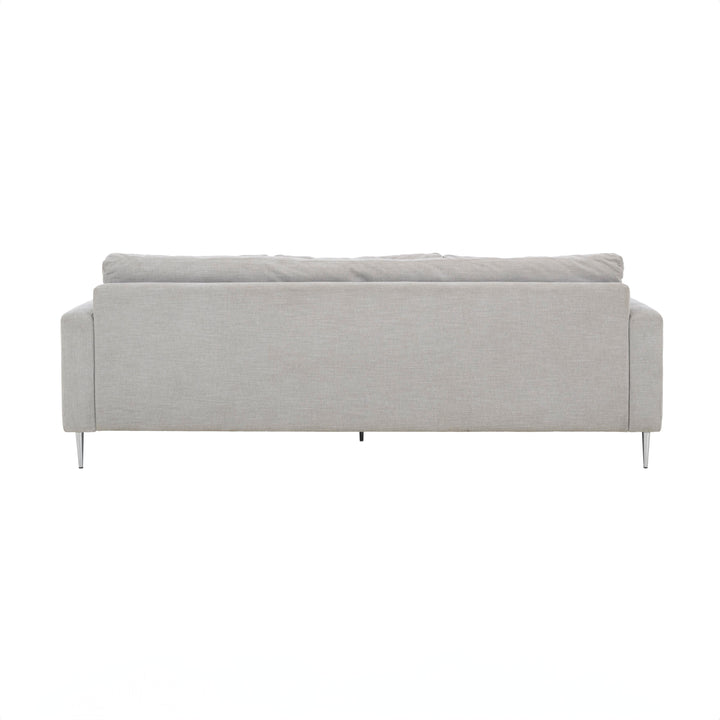 American Home Furniture | TOV Furniture - Vari Light Grey Textured Velvet Lounge Sofa