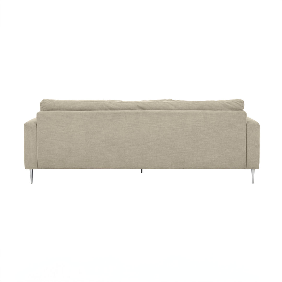 American Home Furniture | TOV Furniture - Vari Beige Textured Velvet Lounge Sofa