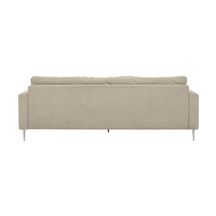 American Home Furniture | TOV Furniture - Vari Beige Textured Velvet Lounge Sofa