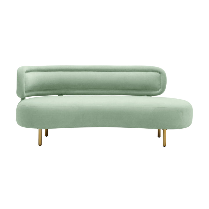 TOV Furniture Tischa Mint Green Velvet Sofa SOFAS + SECTIONALS