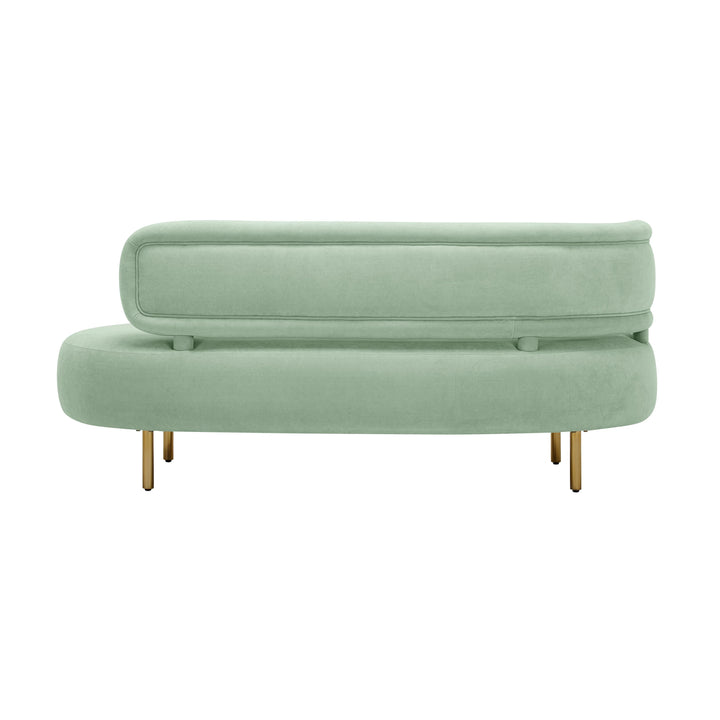TOV Furniture Tischa Mint Green Velvet Sofa SOFAS + SECTIONALS