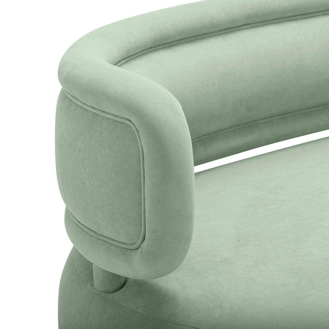 American Home Furniture | TOV Furniture - Tischa Mint Green Velvet Sofa