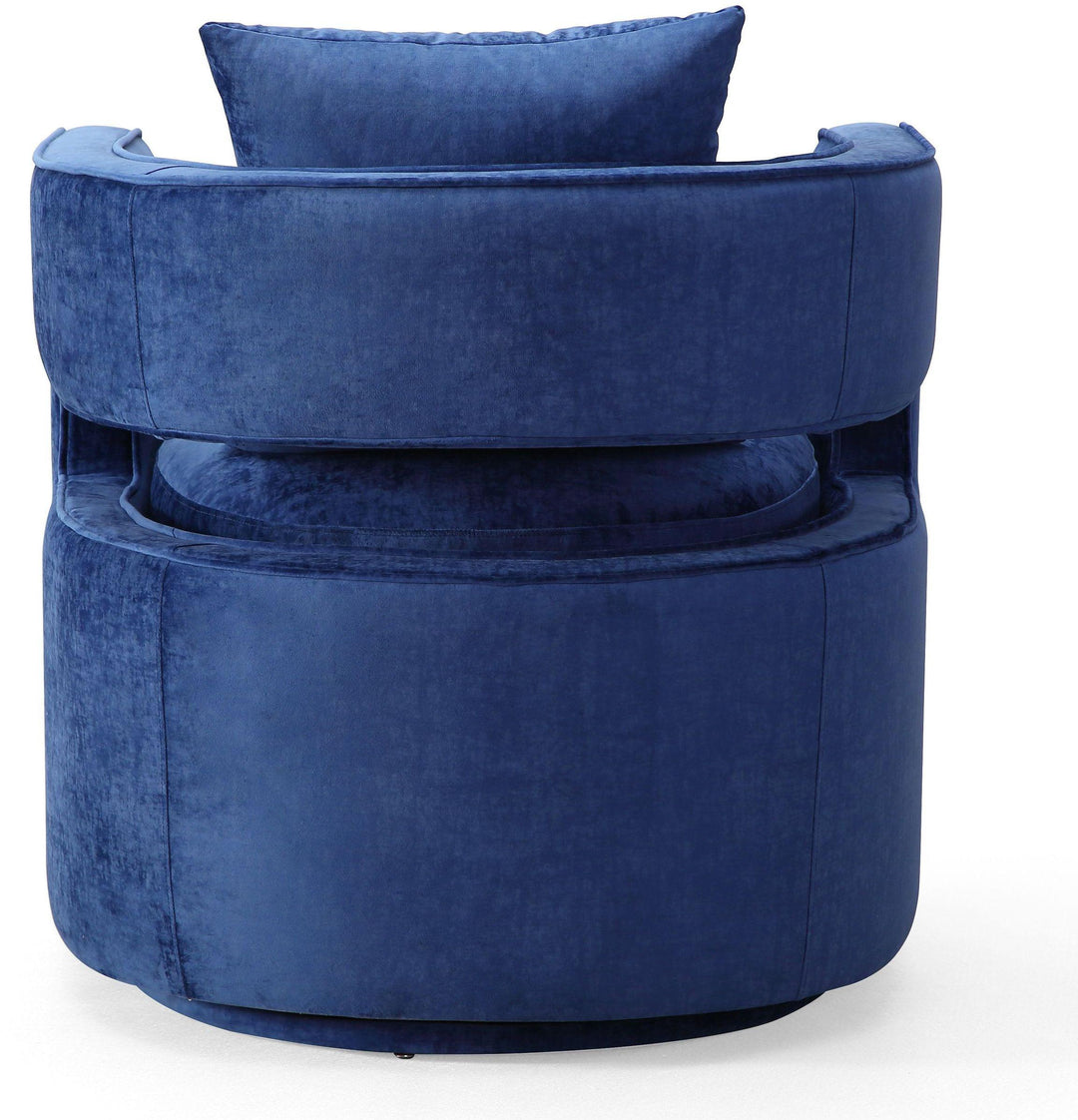 TOV Furniture Kennedy Navy Swivel Chair ACCENT + LOUNGE CHAIRS