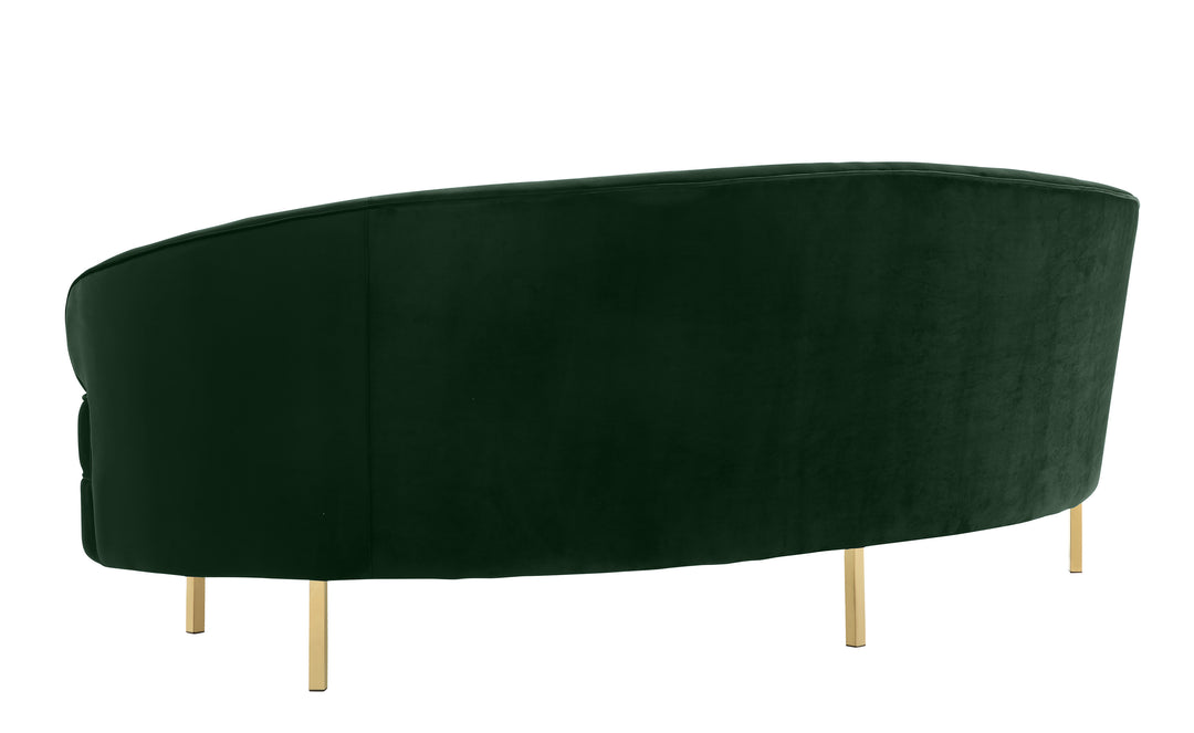 American Home Furniture | TOV Furniture - Baila Forest Green Velvet Sofa