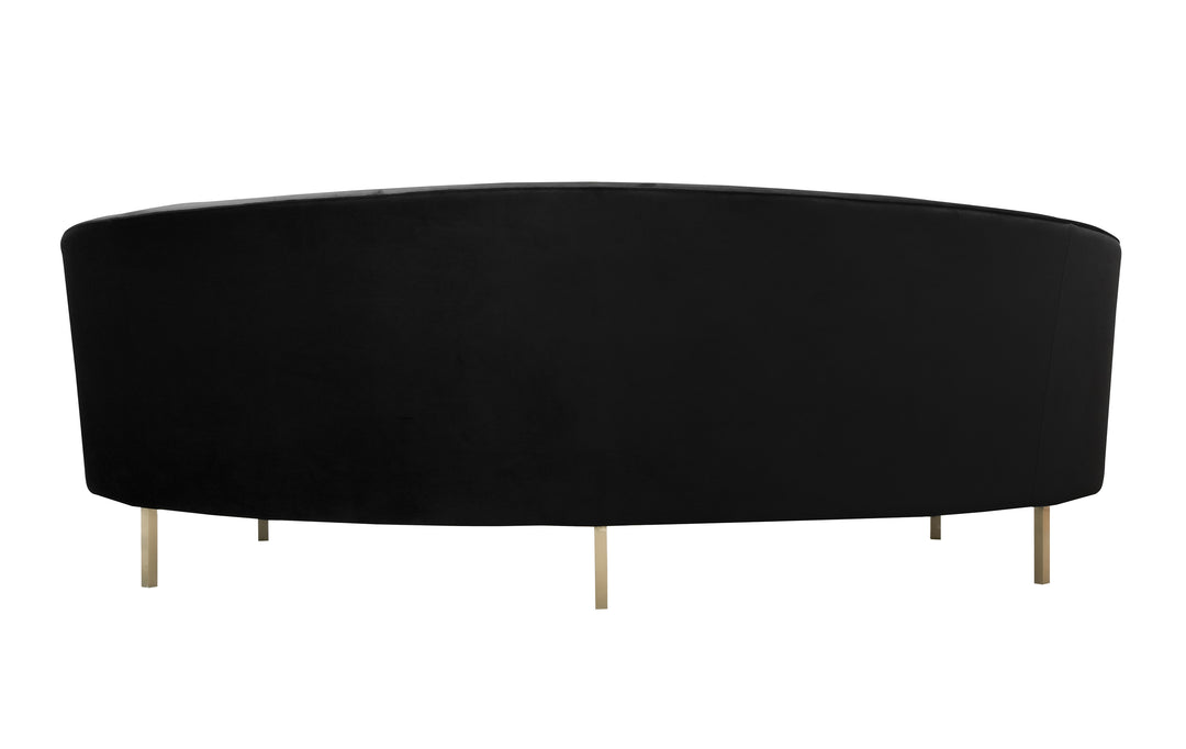 American Home Furniture | TOV Furniture - Baila Black Velvet Sofa