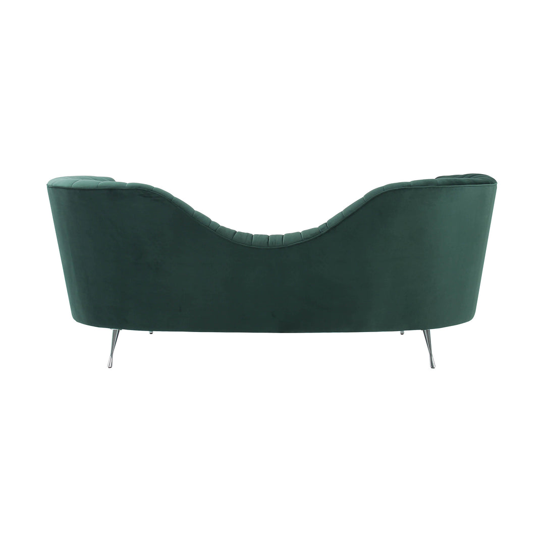 American Home Furniture | TOV Furniture - Eva Forest Green Velvet Sofa