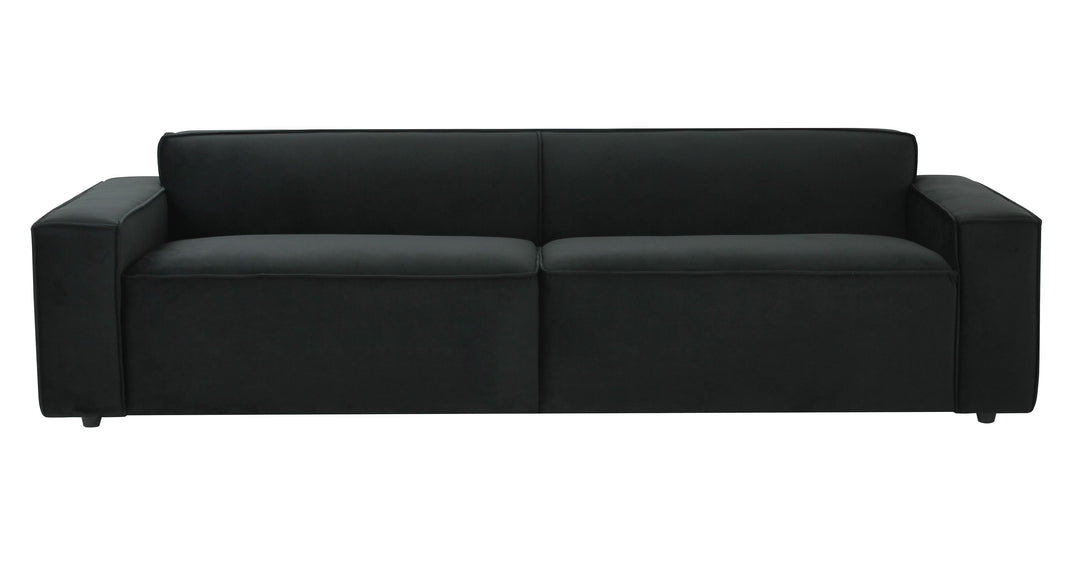 TOV Furniture Olafur Black Velvet Sofa SOFAS + SECTIONALS