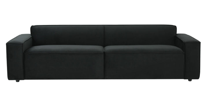 TOV Furniture Olafur Black Velvet Sofa SOFAS + SECTIONALS