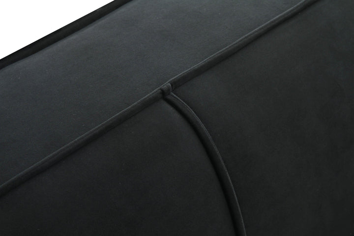 TOV Furniture Olafur Black Velvet Sofa SOFAS + SECTIONALS