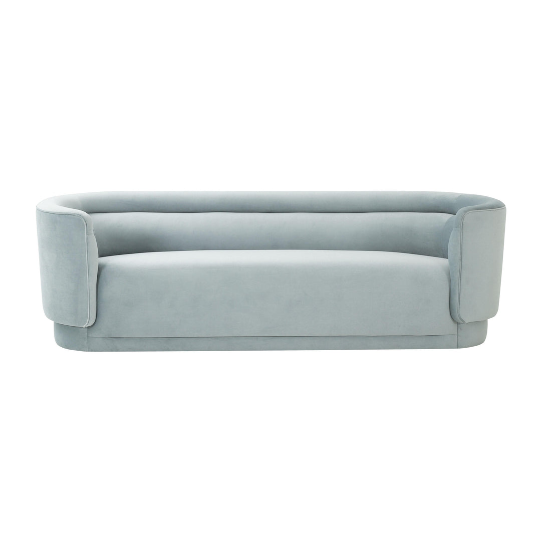 American Home Furniture | TOV Furniture - Macie Sea Blue Velvet Sofa