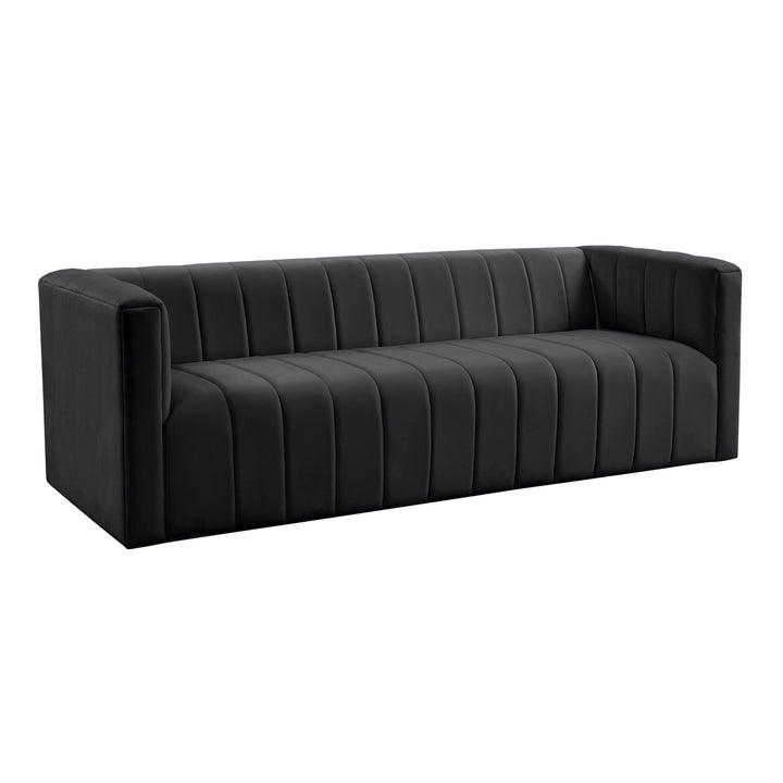 American Home Furniture | TOV Furniture - Norah Black Velvet Sofa