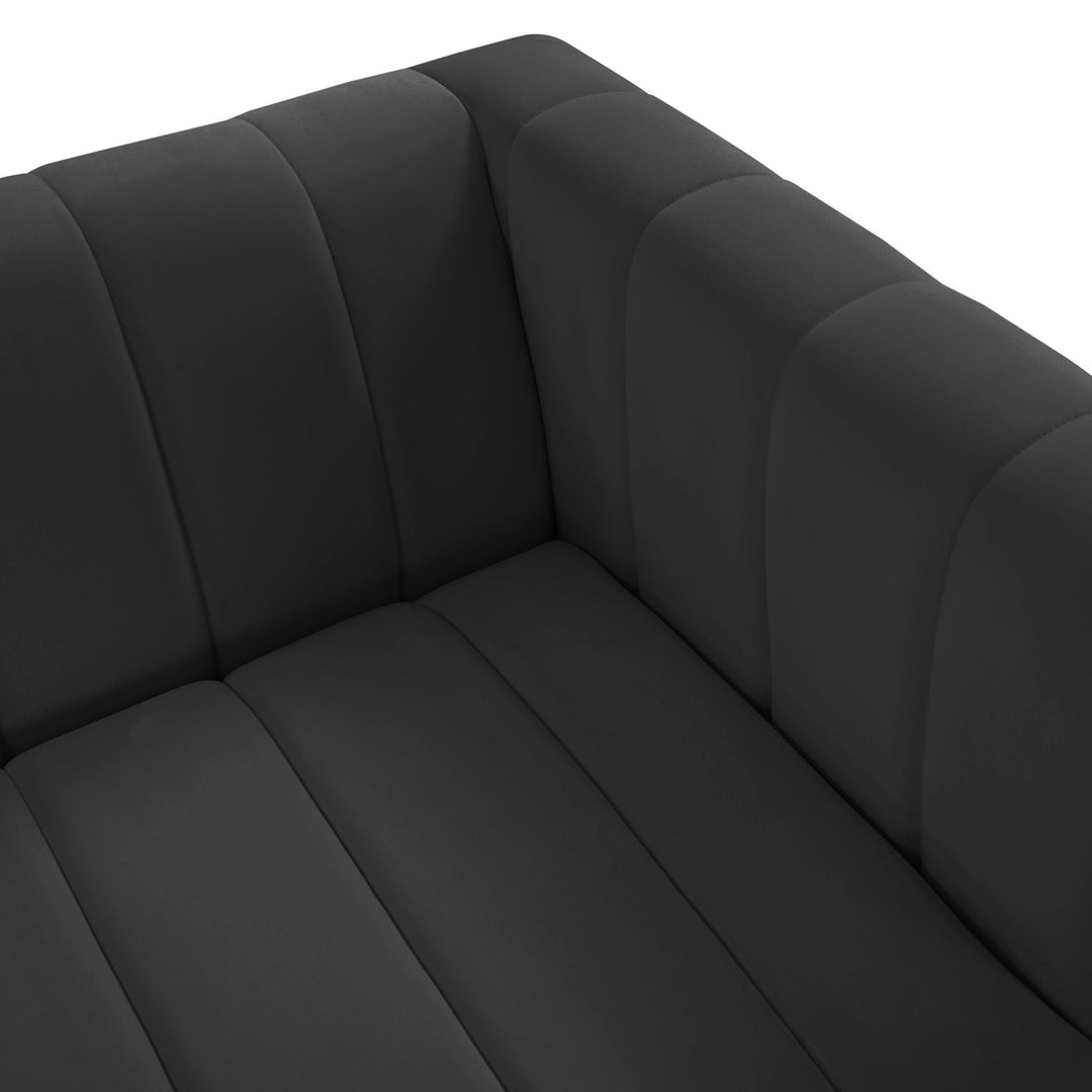 American Home Furniture | TOV Furniture - Norah Black Velvet Sofa