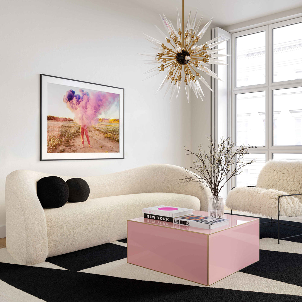 American Home Furniture | TOV Furniture - Leonie Beige Faux Shearling Sofa