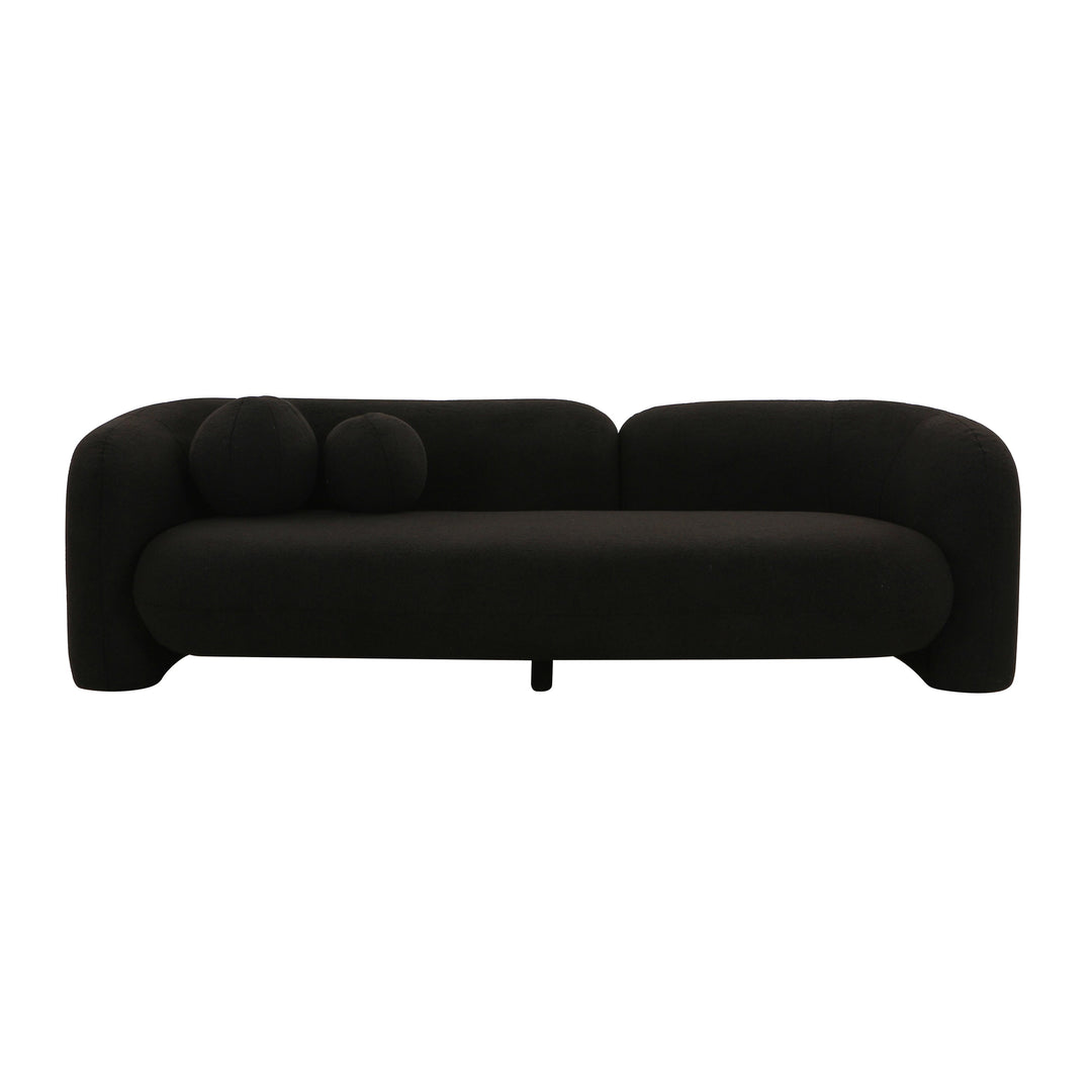 American Home Furniture | TOV Furniture - Amelie Black Faux Fur Sofa