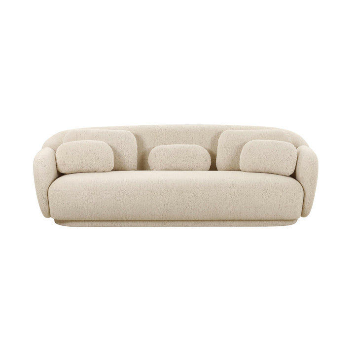 American Home Furniture | TOV Furniture - Misty Cream Boucle Sofa