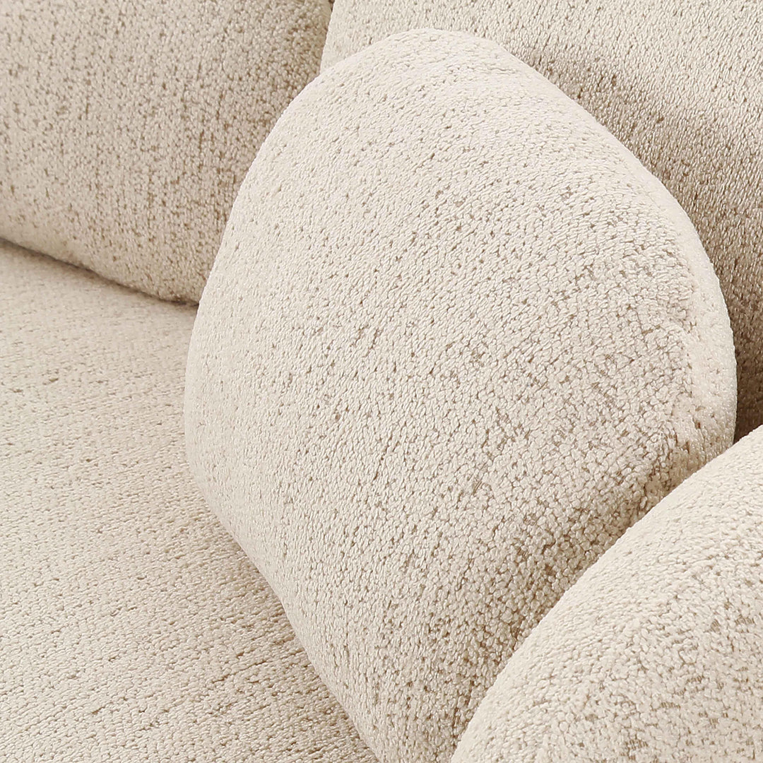 American Home Furniture | TOV Furniture - Misty Cream Boucle Sofa